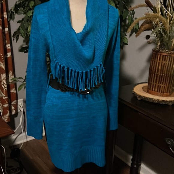 ND Aqua Sweater Dress - Picture 8 of 15